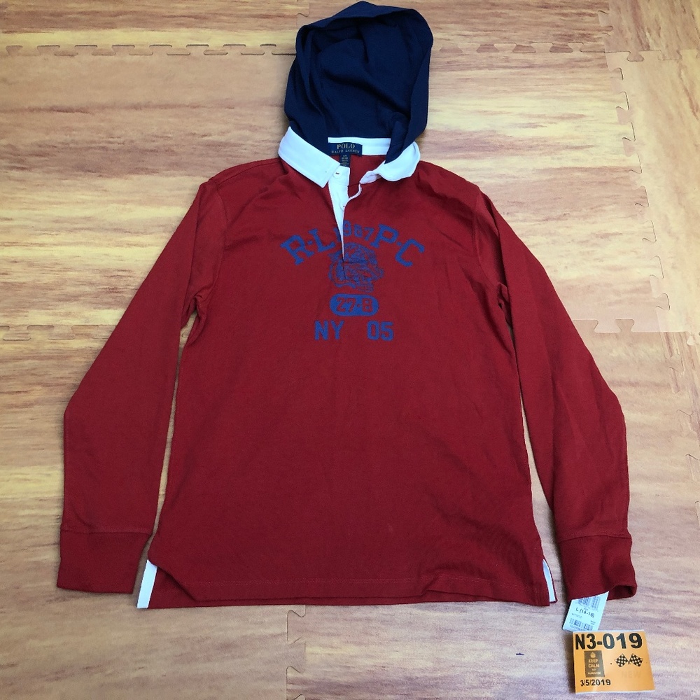 Polo Ralph Lauren Pullover Hoodie Tiger Youth L